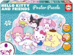 Educa Puzzle Hello Kitty & Friends Poster Educa 250 darabos és Fix ragasztó 8 évtől (20506)