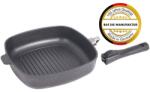 Baf Grill serpenyő titán 26x26 magas 6, 5 cm BAF Gigant new line levehető fogantyú Indukciós grillserpenyő