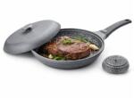 Stoneline Granistyl 28 cm - extra tartós serpenyő 9 mm-es gránit bevonattal és fedővel, indukcióhoz