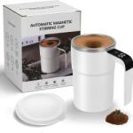 EMC ONSHOP Cana Inteligenta cu Amestecare Automata Magnetica si Afisaj Digital al Temperaturii EMC ONSHOP®, Capacitate 380ml, Din Otel Inoxidabil 304, Reincarcabila USB Type-C, Oprire Automata 20s, Impermeabila 