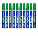 Procart Set 10 markere whiteboard verde, varf rotund 2.8 mm, scriere precisa si curata, dry erase (ALB-767825VERDE)