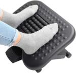 Procart Suport ergonomic pentru picioare, inaltime ajustabila 3 pozitii, role masaj, anti-derapant (ALB-CDF6058)