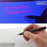 TonerHub Marker permanent cu cerneala rosie invizibila (ALB-MUVPROSU)