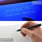 TonerHub Marker permanent cu cerneala albastra invizibila (ALB-MUVPALBASTRU)