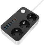ColorWay 3 Plug + 3 USB Switch CW-CHE36PDB