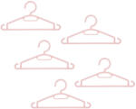  Umerase din Plastic Roz pentru Copii - 5buc