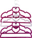  Set 5 umerase pentru copii, multicolor, potrivit pentru fete, cu model inima, din catifea, 32.5 x 20.5 cm