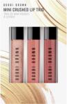 Bobbi Brown Holiday Mini Crushed Lip Trio set cadou de buze culoare Bare Sparkle / Force of Nature / In the Buff