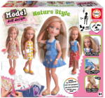 Educa Lucru creativ My Model Doll Nature Style Educa Creează propria păpușă în ținută naturală, 40 de accesorii, de la 6 ani (EDU20649)