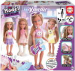 Educa Lucru creativ My Model Doll Kawaii Style Educa Creează propria păpușă Kawaii, 40 de accesorii, de la 6 ani (EDU20651)
