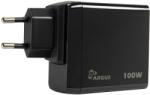 Inter-Tech USB-C hálózati töltő Argus PD-3100 100W fekete 88882230 (88882230)