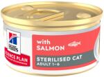 Hill's Science Plan 48x85g Lachs Hill's Science Plan Adult Sterilised Mousse nedves macskatáp - Lazac