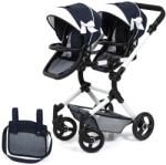 Bayer Design Bayer Design, Twin Neo, carucior dublu pentru papusi, albastru
