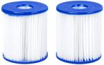 Bestway Set 2 cartuse filtrante pentru pompa piscina Bestway, tip I, diametru 8 cm, inaltime 9 cm Piscina