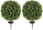 Homcom Műnövény, buxus gömb, 2 db szett, 56 cm (83C-007V00GN)