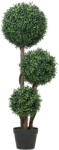 Homcom Műnövény, buxus, 3 gömbbel, cserépben, 100 cm (83C-190V00GN)