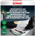 SONAX Profiline mikroszálas üvegtisztító 40x40cm kendő 3db-os csomag