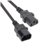 VCOM (CE001-1.8) Hálózati Tápkábel Hosszabbító 1, 8m Fekete (CE001-1.8)