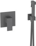 AREZZO design Cubefield falsík alatti bidé csaptelep kézizuhannyal, gun metal AR-4407GM (AR-4407GM)