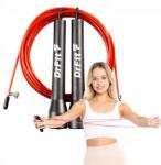 DrFit Ugrálókötél Speed Rope csapágy állítható fekete/piros 3 m (DF JR-C-009A-1)