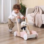 Viga Toys PolarB Fa babakocsi 2in1 Tolókocsi Rózsaszín gyerekeknek (44076)