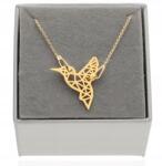 ArtWings Arany kolibri nyaklánc Origami Celebnő 925 ezüst aranyozott