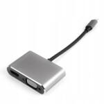 Spacetronik 2in1 Multiport átalakító Usb-c Hdmi Vga Spacetronik SPU-M11 adapter (SPU-M11)