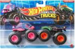 Mattel Monster Truck Dupla csomag Trucks Piran-ahhhh vs Shark Wreak JLV82 (JLV82)