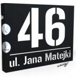 Printima Megvilágított Házszám Led Címtábla 40X30 cm Szürkület Érzékelő (TABLICZKANUMERDOMUADRESCZARNALED)