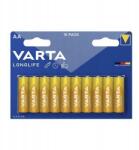 VARTA 10x Alkalikus Elem Varta Longlife Aa (R6) 12-2034 (Longlife)