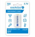 everActive Akkumulátor everActive 16340 3, 7V Li-ion 700mAh micro Usb védelemmel (EV16340-70037VBL)