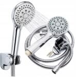 Aquaparts Zuhanyszett 5F Zuhanyfej 150-180cm-ES Tömlő Króm Tartó (SLU12-WP01-USL04)