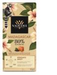 VANINI 80%-os madagaszkári étcsokoládé Chai tea ízesítéssel és karamelldarabkákkal