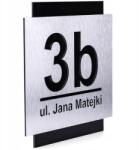 Printima Címtábla 25x25 CM Házszám Alumínium (TABLICZKA ADRES NUMER SRERBNY ANTRACYT)