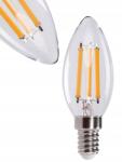 Kanlux Led izzó Dekorációs gyertya Filament C35 E14 Kis menetes 3, 8W=60W Meleg (37340)