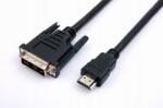 TB Érintős Hdmi A apa DVI (24+1 apa) 1.8m (AKTBXVH1PDVI18B)