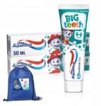Aquafresh Big Teeth Mancs Őrjárat fogkrém 6+ év 2x50ml ajándék (5907022613056)