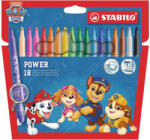 STABILO Filctoll készlet, vastag, 2 mm, STABILO "Power", Mancs őrjárat, 18 különböző szín (280/18-05)