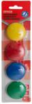 Office Products Táblamágnes office products, kerek, 40mm átmérő, 4db, bliszter,