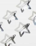 Pieces Ezüst Csillag Alakú Hajcsat 5-PACK B23