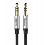 Baseus audio kábel Yiven M30 jack 3, 5 mm 3, 5 mm jack 1, 0 m ezüst-fekete (1018490)