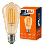 BRILUM Izzó E27 ST64 Filament Led 10W Meleg 2200K 230V Retro Amber 1000lm (ZLFS641022)