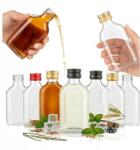 Bimberek 50x Üvegpalack Csípő Lombik 100ml Tinktúra kupak Esküvői Ajándék (50x Butelki szklana PIERSIÓWKA 100 ml)