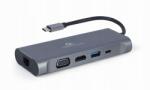 Gembird Multi Usb Type-c Adapter 7IN1 Szürke
