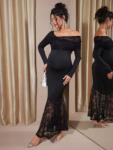 Shein Fekete Csipke Ruha S06 smd 46