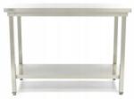 Maxima Rozsdamentes acél munkaasztal polccal 60 x 70 cm Maxima (09364000)