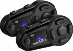 FODSPORTS V6S Motoros Intercom Kettős Csomag, Bluetooth+FM Rádió+Type C Usb