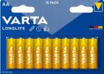 VARTA 10 X Varta Longlife Aa LR6 R6 Alkáli Bliszter Akkumulátor Ára 10 Db (MN1500)