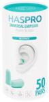 Haspro Dopuri de urechi din spumă Tube50 - culoare verde mentă, Haspro (100 bucăți)