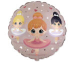 Balett Balett, Balerina Trio fólia lufi 45 cm (WP) (MLG345117) - kreativjatek
